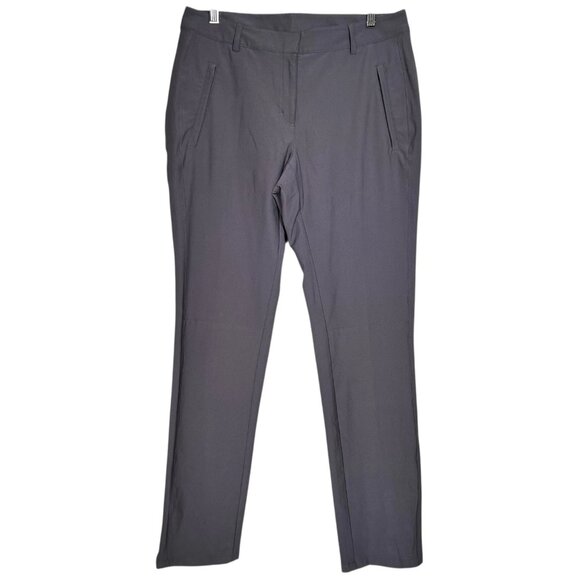 Slazenger Pants - Slazenger Womens Dark Gray Lightweight Tapered Fit Golf Trousers Pants Size 8